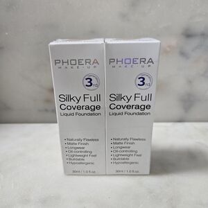 2 Pack Silky Full Coverage Liquid Foundation